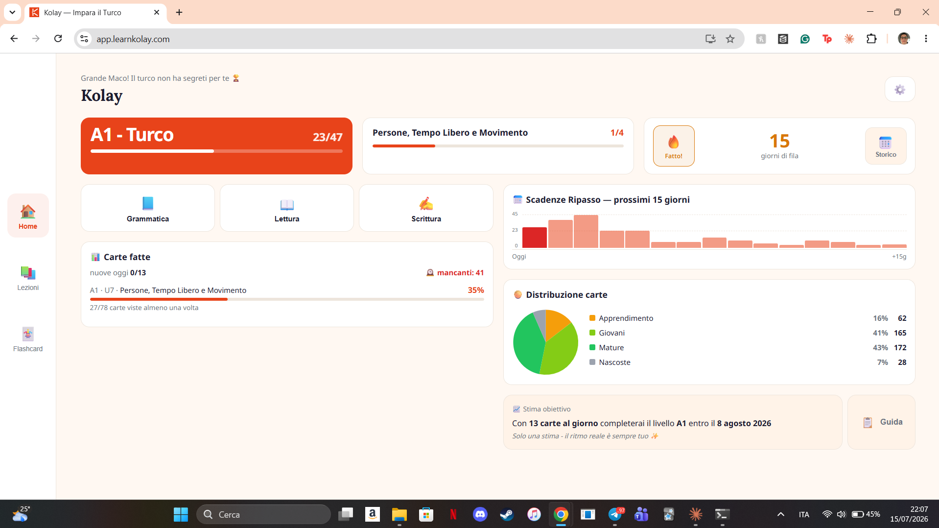 Kolay on desktop